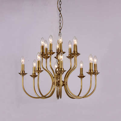 卡莎圖9月家裝特惠 D0540全銅蠟燭吊燈，點亮典雅家居生活